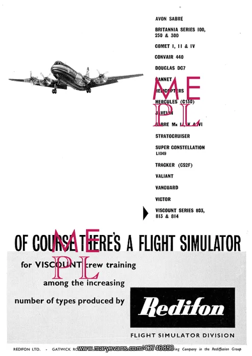 : Redifon Flight Simulators : Redifon Flight Simulators