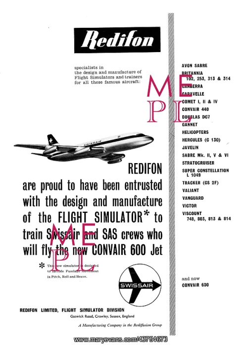 : Redifon Flight Simulators : Redifon Flight Simulators