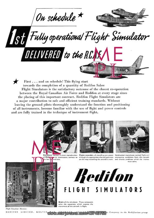 : Redifon Flight Simulators - RCAF Sabre : Redifon Flight Simulators - RCAF Sabre