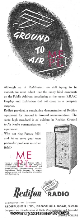 : Redifon G40 Transmitter - Rediffusion : Redifon G40 Transmitter - Rediffusion