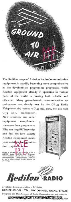 : Redifon G54 MF Transmitter - Rediffusion