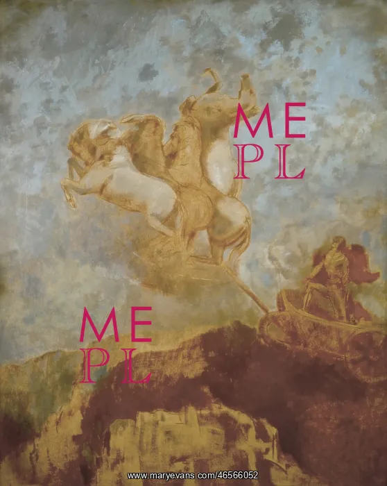 : REDON, Odilon (1840-1916). The Chariot of Apollo : REDON, Odilon (1840-1916). The Chariot of Apollo