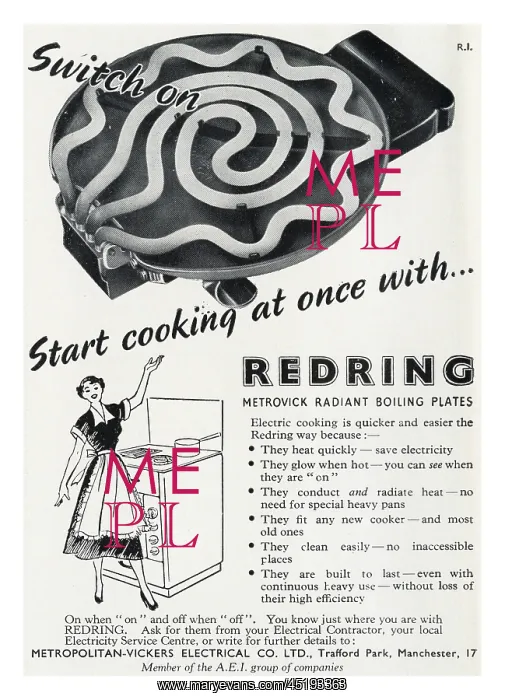 : Redring advertisement, c.1955 : Redring advertisement, c.1955