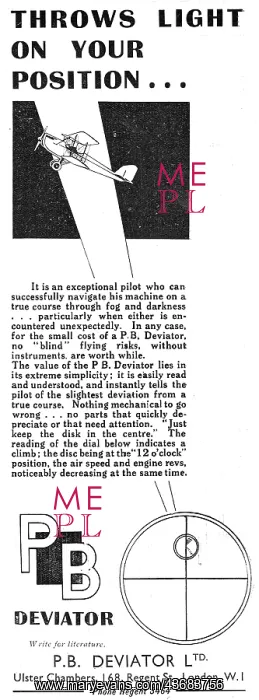 : Reduce Blind Flying Risks With A P.B.Deviator : Reduce Blind Flying Risks With A P.B.Deviator