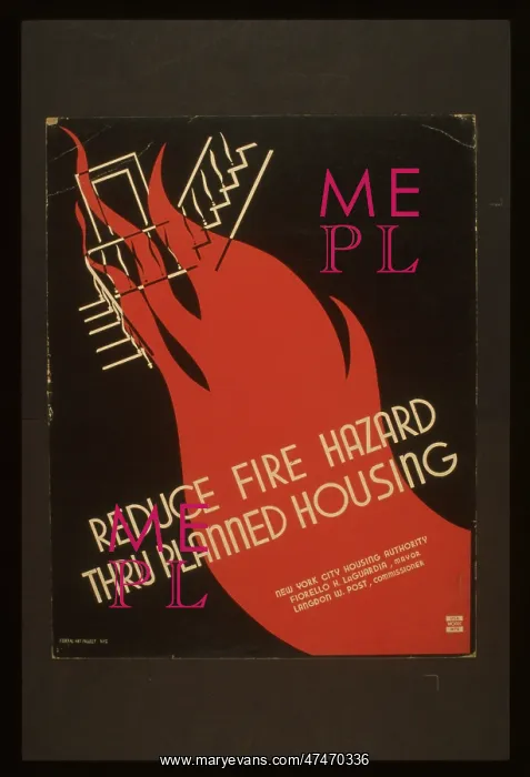 : Reduced fire hazard thru planned housing : Reduced fire hazard thru planned housing