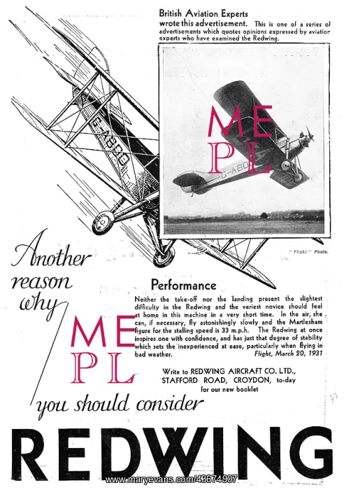 : Redwing Aircraft : G-ABDD : Redwing Aircraft : G-ABDD