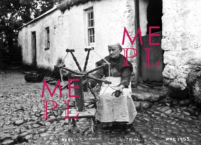 : Reeling Wool, Co. Antrim : Reeling Wool, Co. Antrim