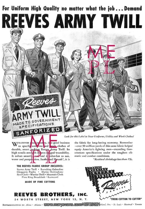  : Reeves Army Twill