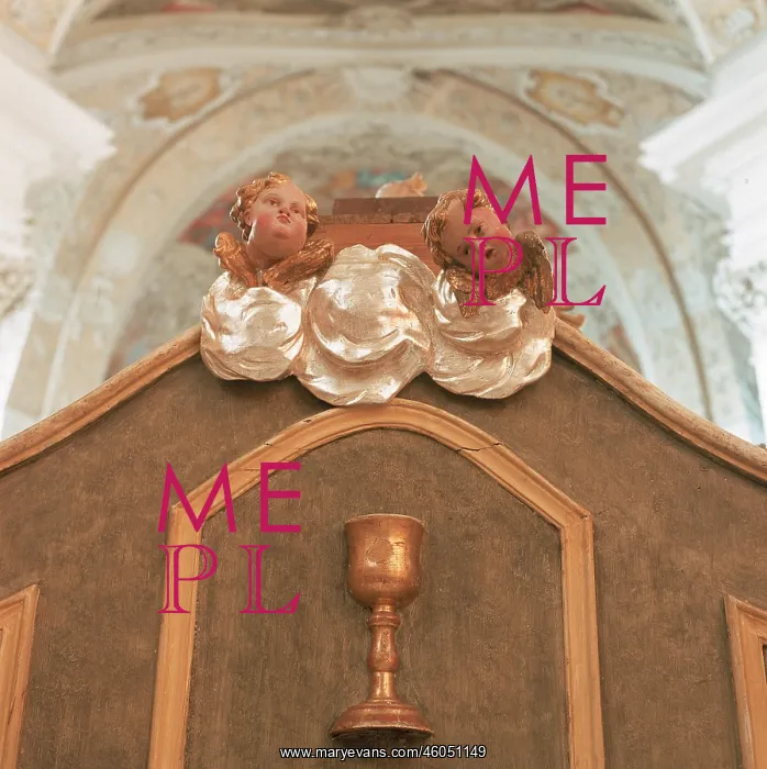 : Detail of the refectory in the Trappist monastery : Detail of the refectory in the Trappist monastery