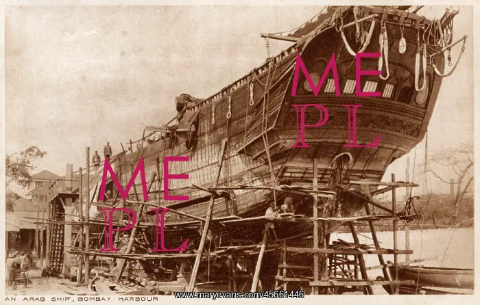: Refitting an Arab Dhow in Mumbai Harbour, India : Refitting an Arab Dhow in Mumbai Harbour, India