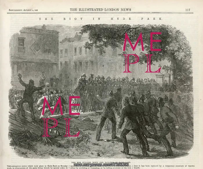 : REFORM LEAGUE RIOT 1866 : REFORM LEAGUE RIOT 1866