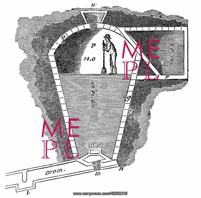 : Refrigeration: Sectional view of ice-house showing : Refrigeration: Sectional view of ice-house showing