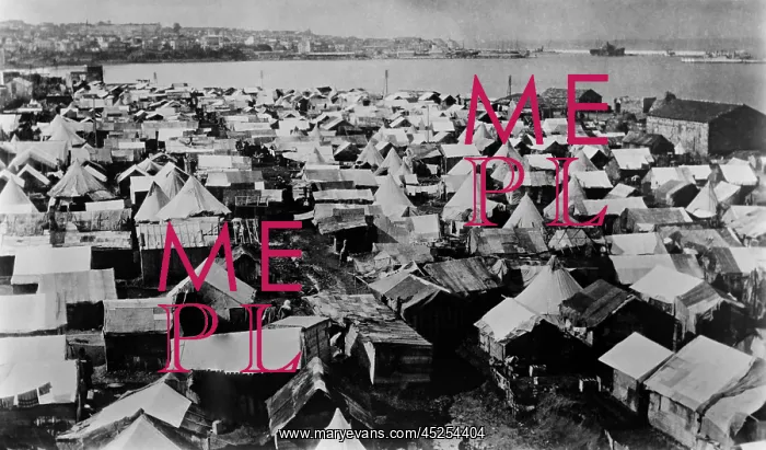 : Refugee camp in Beirut, probably for Armenians : Refugee camp in Beirut, probably for Armenians