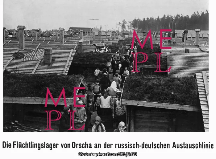 : Refugee camp of Orscha, 1918 : Refugee camp of Orscha, 1918