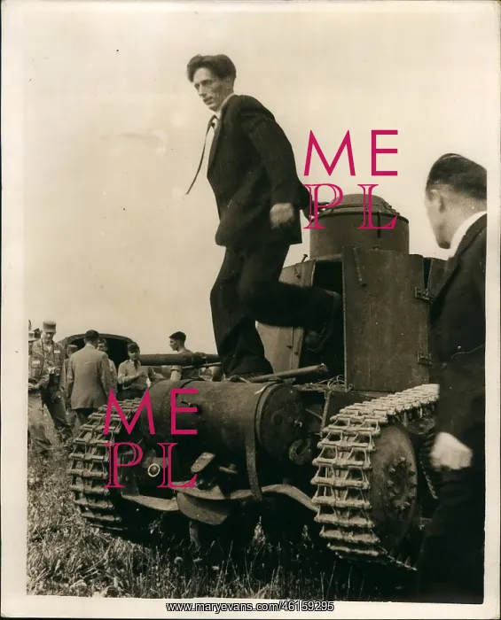 : Refugees. Jul. 07, 1953 - The Home-Made Tank In Which Eight Czechs Broke : Refugees. Jul. 07, 1953 - The Home-Made Tank In Which Eight Czechs Broke