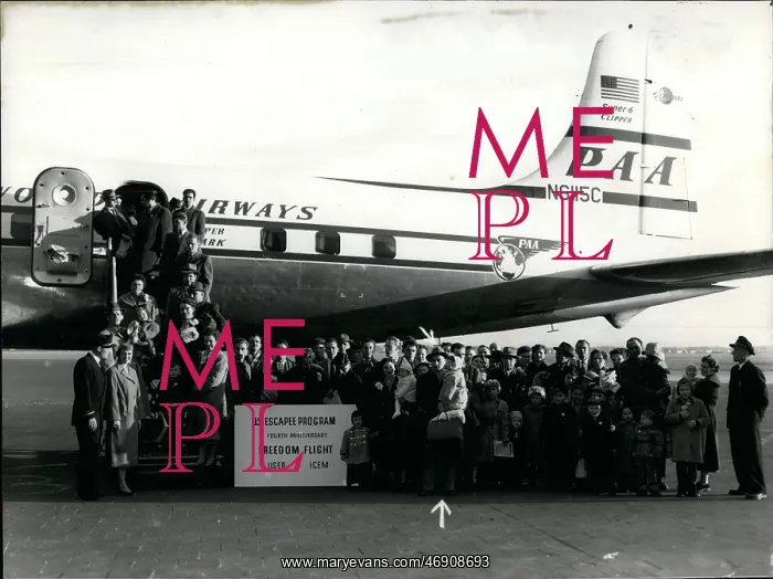 : Refugees. Mar. 21, 1956 - The 25000th refugee is gone. : Refugees. Mar. 21, 1956 - The 25000th refugee is gone.