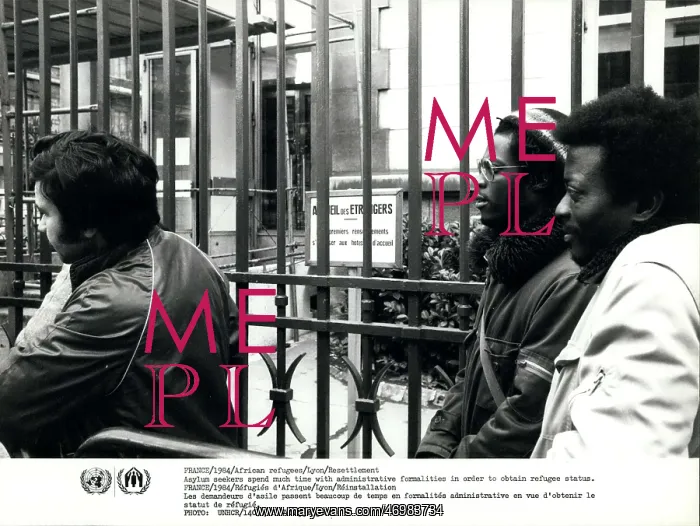  : Refugees. Apr. 17 France / 1984 / African refugees / Lyon / Resettlement