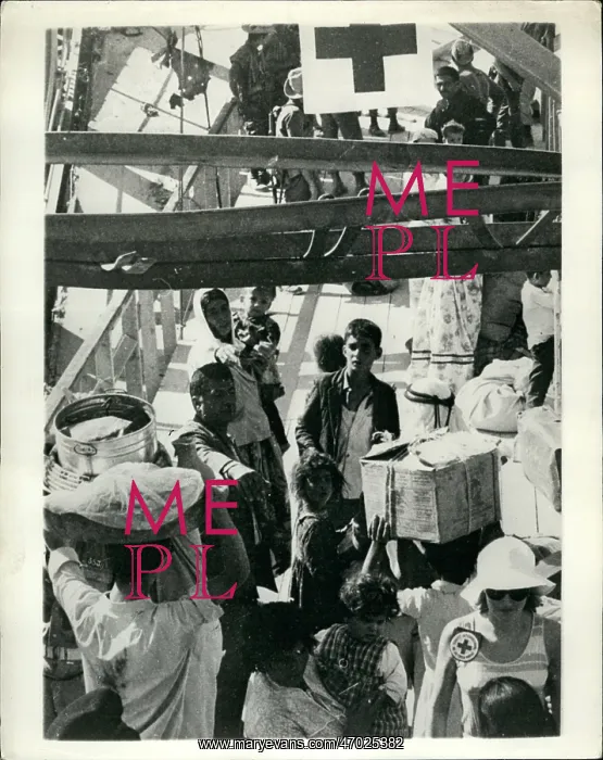 : Refugees. Aug. 08, 1967 - Refugees Cross The Jordan : Refugees. Aug. 08, 1967 - Refugees Cross The Jordan