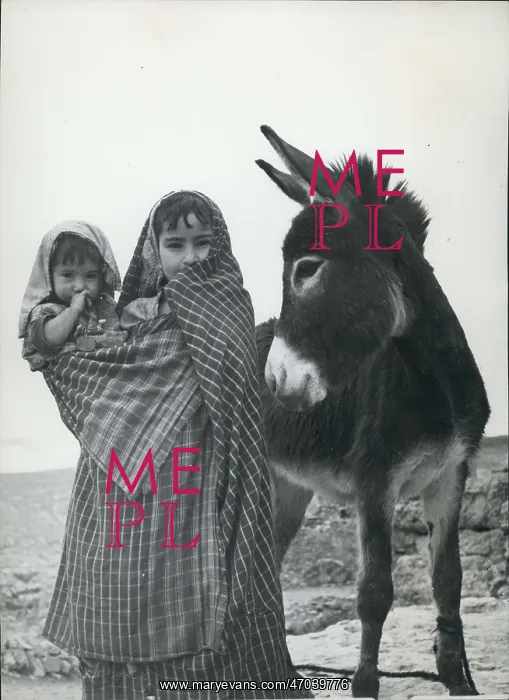 : Refugees. Children of the fortress watchman at Nalut : Refugees. Children of the fortress watchman at Nalut