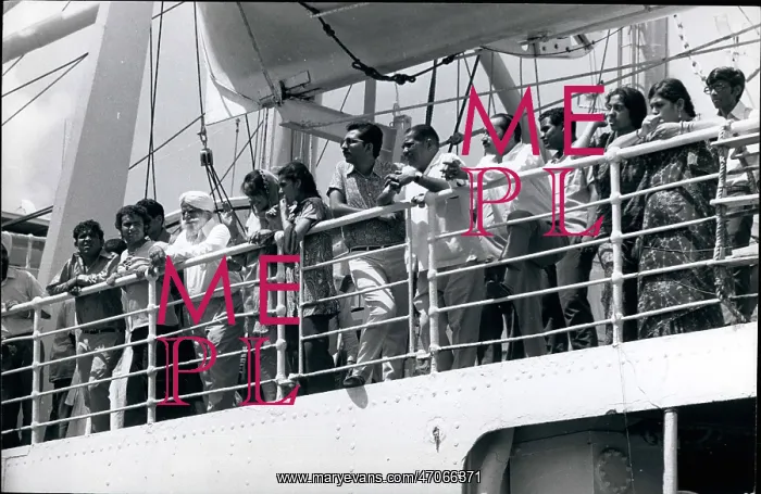 : Refugees. Sep. 09, 1972 - The Karanja will be their home till they reach India : Refugees. Sep. 09, 1972 - The Karanja will be their home till they reach India
