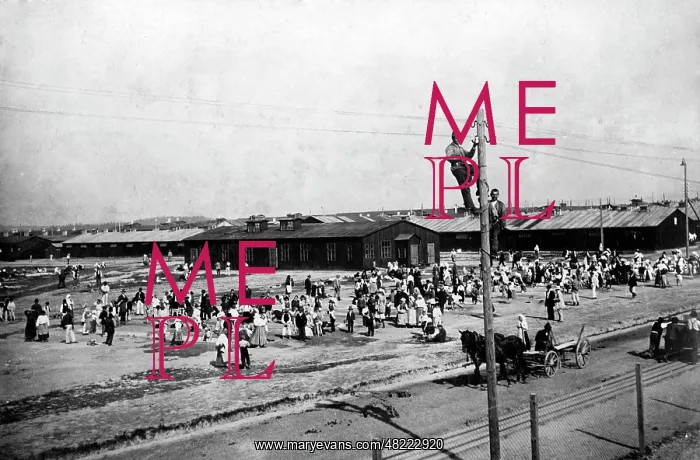 : Refugees camp in Gmuend, 1916 : Refugees camp in Gmuend, 1916