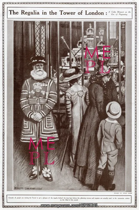 : Regalia in the Tower of Lonon 1911 : Regalia in the Tower of Lonon 1911