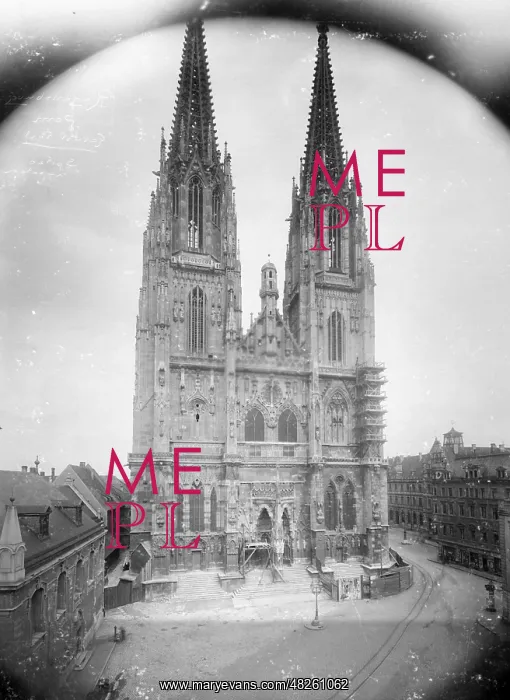 : Regensburg Cathedral, around 1900 : Regensburg Cathedral, around 1900