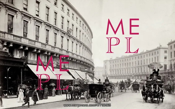 : Regent Quadrant, Regent Street, London, horse drawn traffic : Regent Quadrant, Regent Street, London, horse drawn traffic