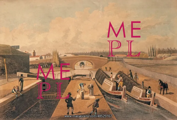 : Regent's Canal Locks Print : Regent's Canal Locks Print