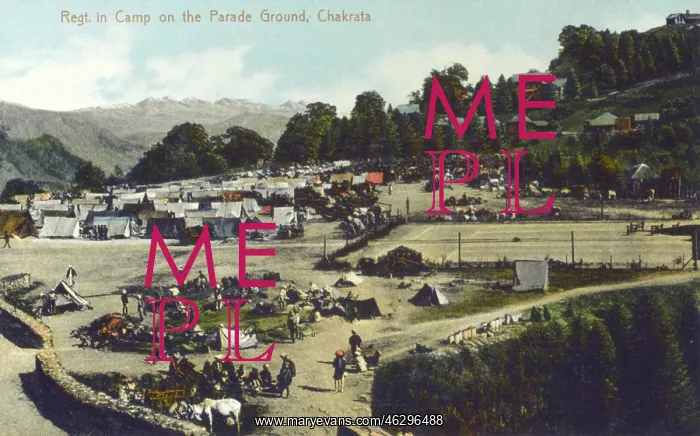 : Regiment on the Parade Ground - Chakrata : Regiment on the Parade Ground - Chakrata