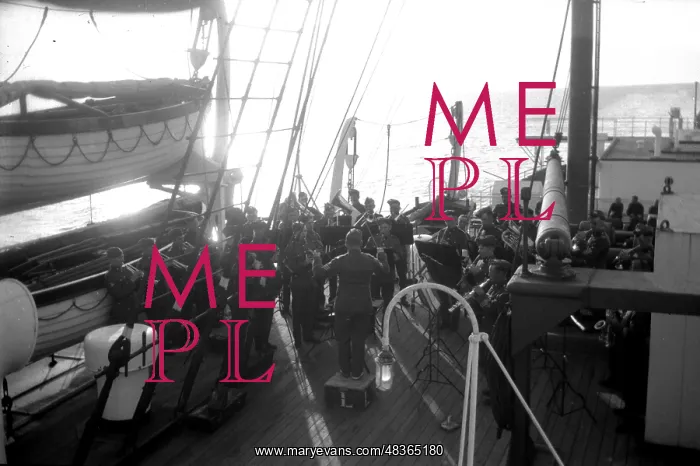  : Regimental Band on board a ship