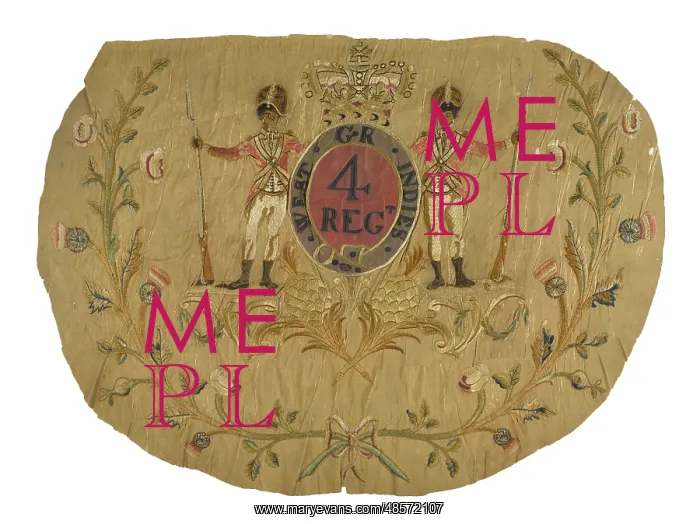 : Regimental Colour, 4th West India Regiment : Regimental Colour, 4th West India Regiment