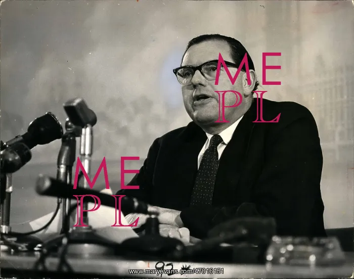 : Reginald Maudling, Conservative politician, at conference : Reginald Maudling, Conservative politician, at conference