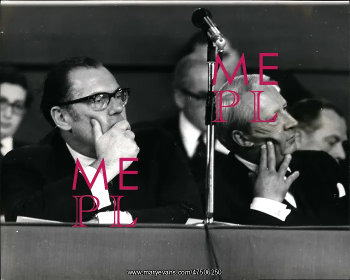 : Reginald Maudling and Edward Heath, Brighton conference : Reginald Maudling and Edward Heath, Brighton conference