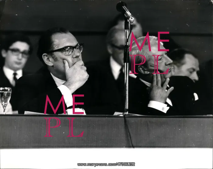: Reginald Maudling and Edward Heath, Brighton conference : Reginald Maudling and Edward Heath, Brighton conference