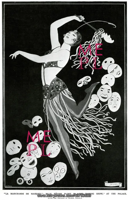 : Regine Flory in The Passing Show by George Barbier : Regine Flory in The Passing Show by George Barbier