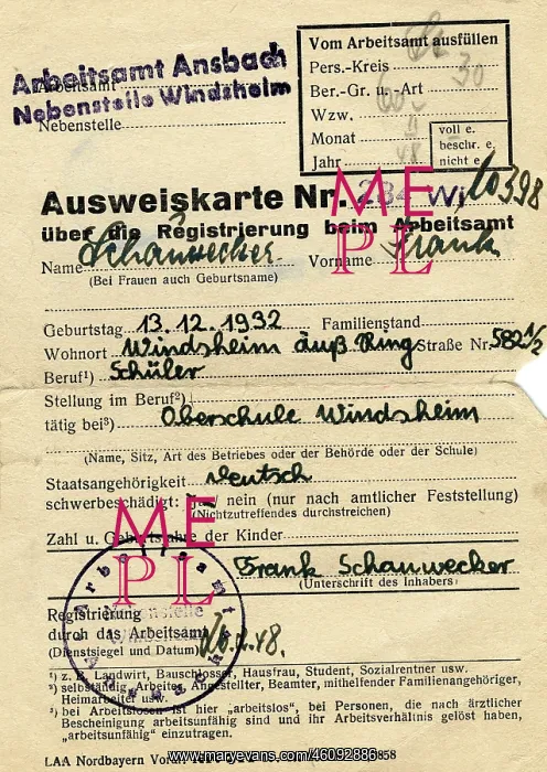 : Registration at labour exchange Ansbach : Registration at labour exchange Ansbach