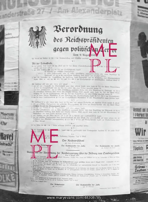 : Regulation against political terror, 1932 : Regulation against political terror, 1932