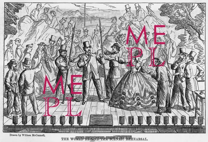 : REHEARSING IN 1863 : REHEARSING IN 1863