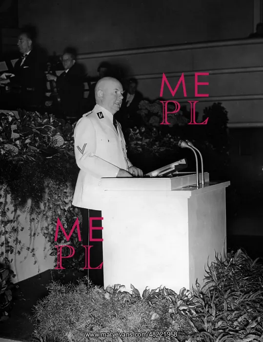 : Reich Broadcasting Director Dr. Glasmeier during a speec : Reich Broadcasting Director Dr. Glasmeier during a speec