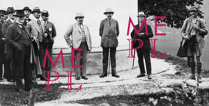 : Reich President Friedrich Ebert (center left) and : Reich President Friedrich Ebert (center left) and
