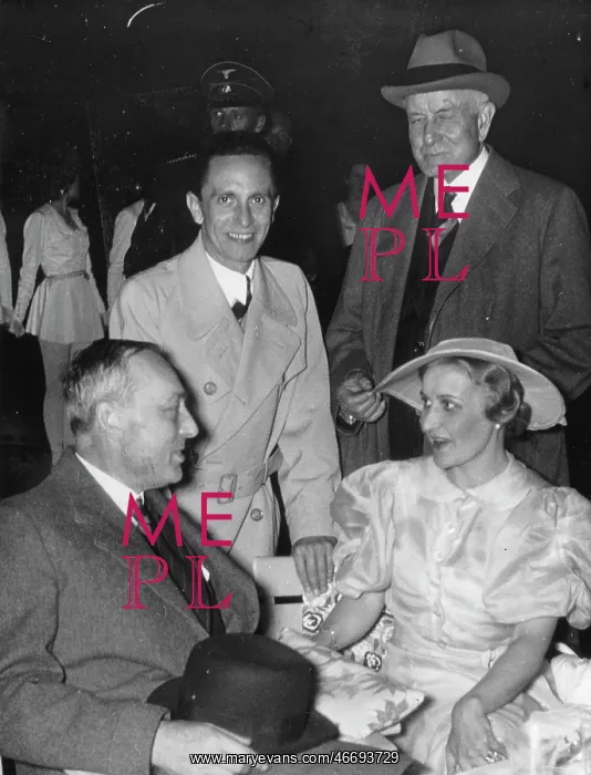 : Reichsminister Josef Goebbels and his : Reichsminister Josef Goebbels and his