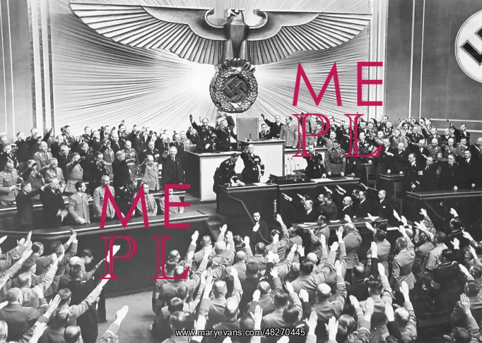 : Reichstag session in the Kroll Opera House in Berlin, 1938 : Reichstag session in the Kroll Opera House in Berlin, 1938