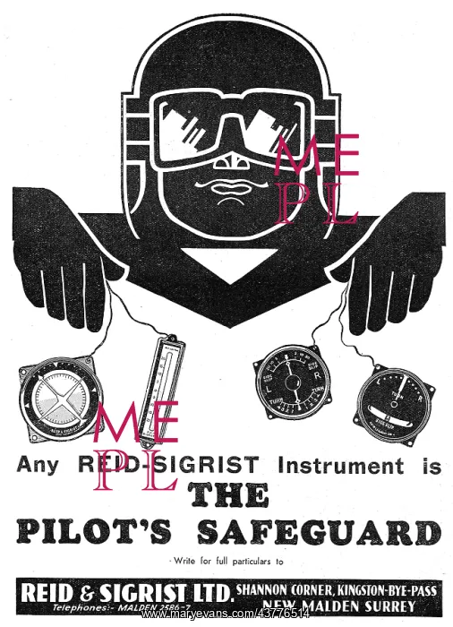 : Reid & Sigrist Aircraft Flight Instruments : Reid & Sigrist Aircraft Flight Instruments