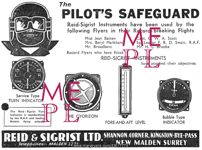 : Reid & Sigrist Aircraft Flight Instruments - Anodising : Reid & Sigrist Aircraft Flight Instruments - Anodising