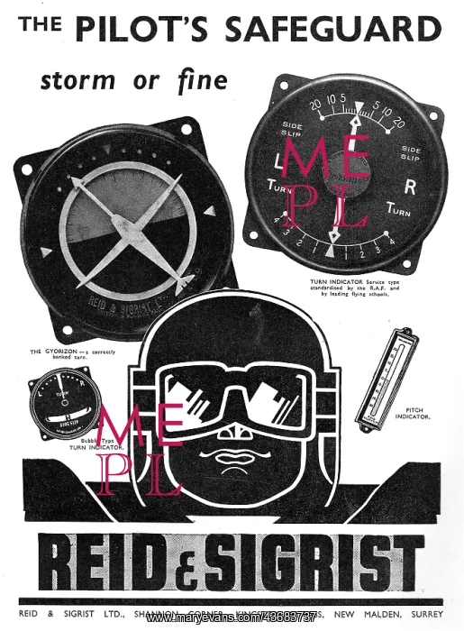 : Reid & Sigrist Aircraft Flight Instruments - Anodising : Reid & Sigrist Aircraft Flight Instruments - Anodising