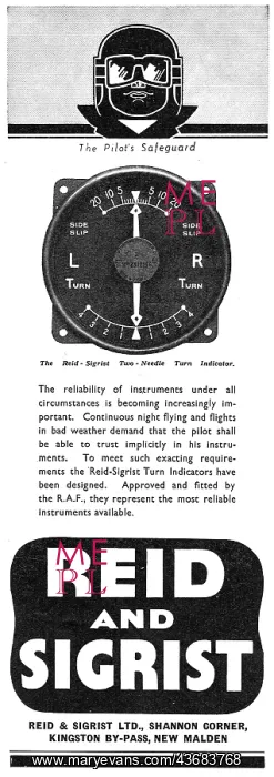  : Reid & Sigrist Aircraft Flight Instruments - Anodising