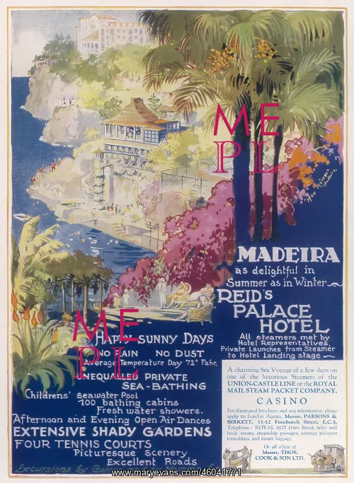 : Reid's Palace Hotel advertisement : Reid's Palace Hotel advertisement