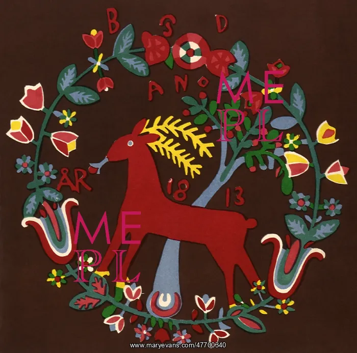 : Reindeer Floral Circle : Reindeer Floral Circle