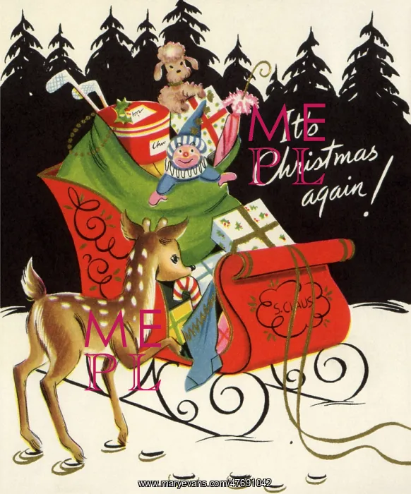 : Reindeer and Sleigh : Reindeer and Sleigh